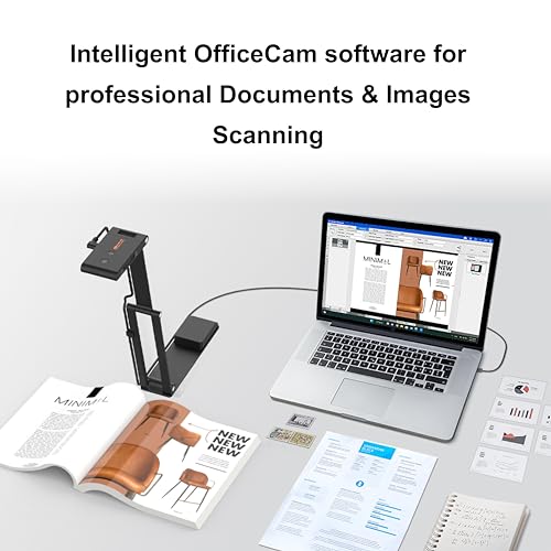 Escáner de libros y documentos 4K VIISAN VS13AM con sensor de 13 MP y rotación automática 5