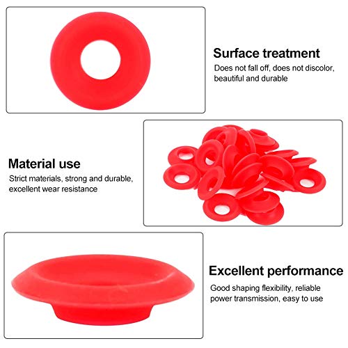 Beer Bottle Gasket, Silicone Rubber Gaskets Washers Red Swing Flip Top Bottles Ez Cap Home Brew Seals Washer O Ring High Pressure Leakproof Seals Replacements Home Soda Sealing Use 25 Pieces #TOP3