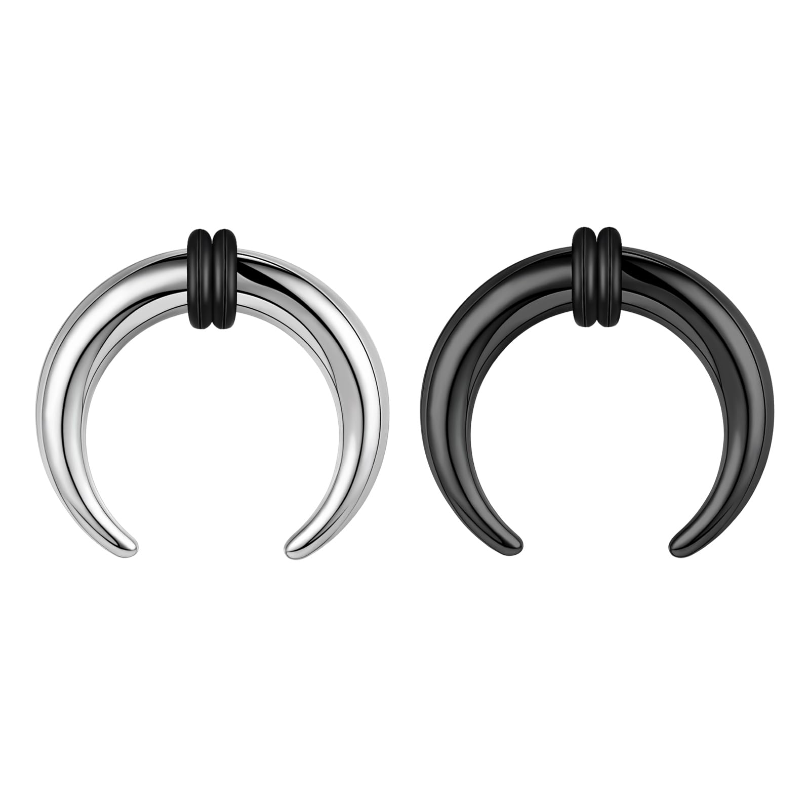 Set 18/24 Pezzi Tapers Acrilico Per Stretching Piercing - Coni Buffalo E Pincher Per Setto E Orecchie Con O-Ring - Foto 2