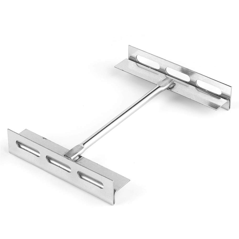 Batteriehalter, Verstellbarer Edelstahl Batteriehalter mit Metall Klemme für Auto Van Boot 19cm x 34cm