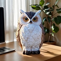 オーナメント・オブジェ yukollection Amazon.com : Garden Owl Statue - Resin Owl Figurines with