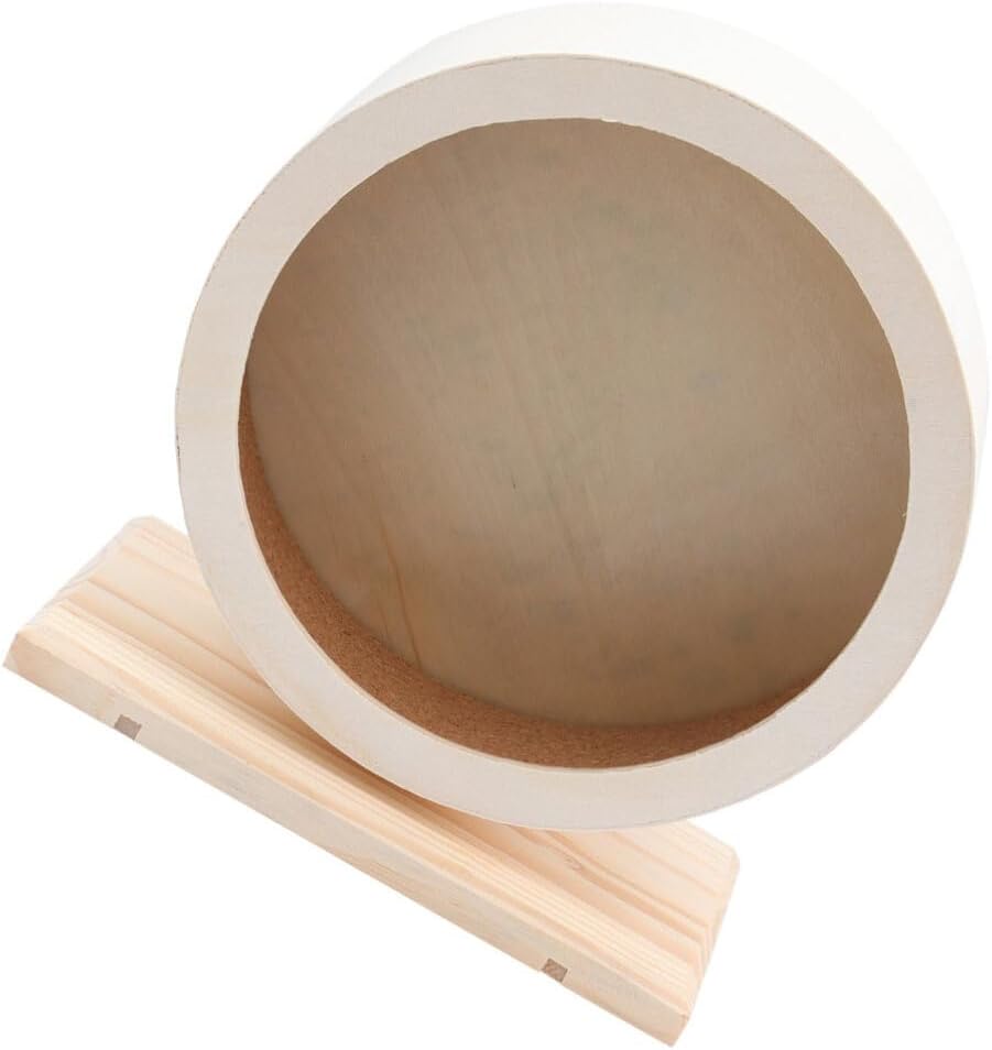 Balacoo Noiseless Pet Sports Wheel for Hamster Chinchilla Toys Silent Exercise Wheel for Small Pets Chewing Design