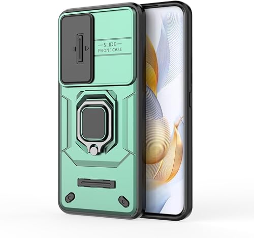 Vista 80 de Compatible con carcasa de soporte Honor 90 5G, con cubierta deslizante para lente de cámara compatible con funda Honor 90 5G REA-AN00 REA-NX9