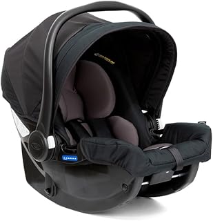 Graco SnugEssentials i-Size Infant Car Seat (Birth to 12 Months Approx, 40-75cm) with newborn insert, ISOFIX Base Compatible, Black/Grey fashion