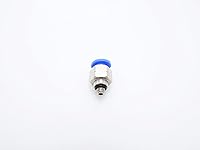 Vista 4 de Accesorio de conexión de empuje 5/32" Tubo OD x 10-32 UNF rosca macho, Conectores neumáticos de aire y agua de empuje rápido rectos para macho