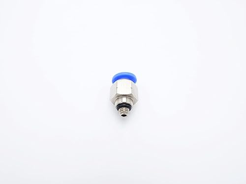 Miniatura 4 de Conexión de conexión de 532 pulgadas de diámetro exterior x 10-32 UNF rosca macho, línea de agua recta macho neumática, conectores de empuje rápido