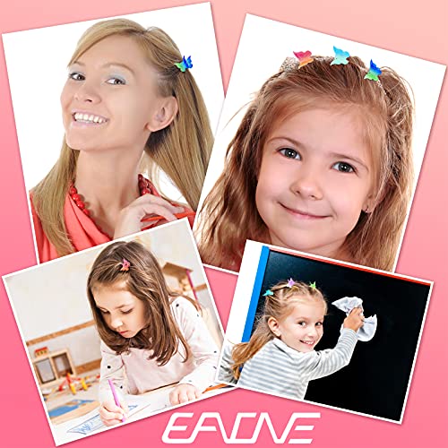 Eaone 50 Pieces Butterfly Clips Pastel Mini Cute Accessories For Hair 90S, Girls Women With Box Package, Gradient Candy Colors #TOP5