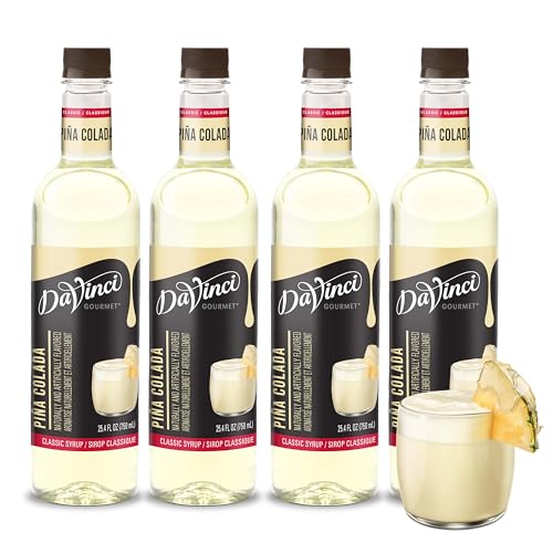 Image of DaVinci Gourmet Classic Pina Colada Syrup, 25.4 Fluid Ounces (Pack of 4)