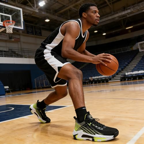 Image of Beita High Upper Basketball Shoes for Men Sneakers Breathable Sports Shoes Anti Slip