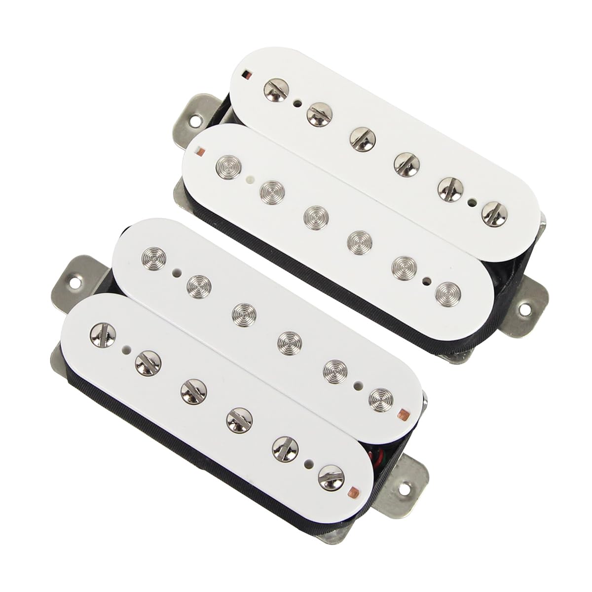 FLEOR Alnico 2 Humbucker Pickup HBA2 gitara elektryczna Humbucker zestaw do odbioru szyi i mostka, biały