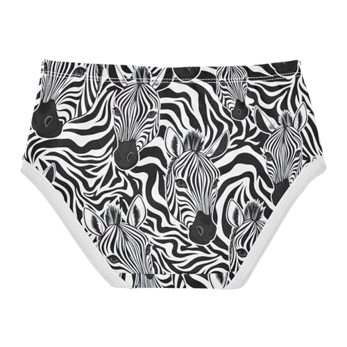 Cotton Girls Underwear Toddler Black White Zebra Stripe Cute Panties Girl Flower Underpants Briefs 2t2
