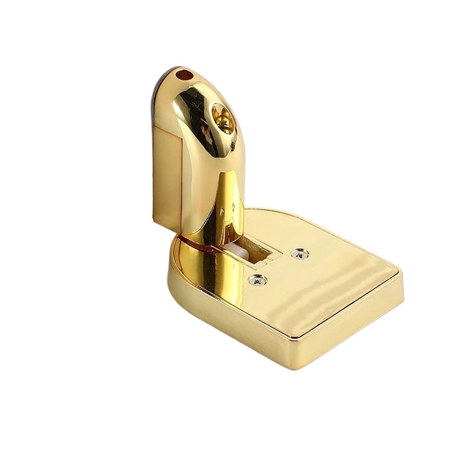Hqycl Silver Hydraulic Buffer Door Stopper Adjustable Zinc Alloy Nail-Free Door Holder Anti-Collision Door Stop Door Hardware