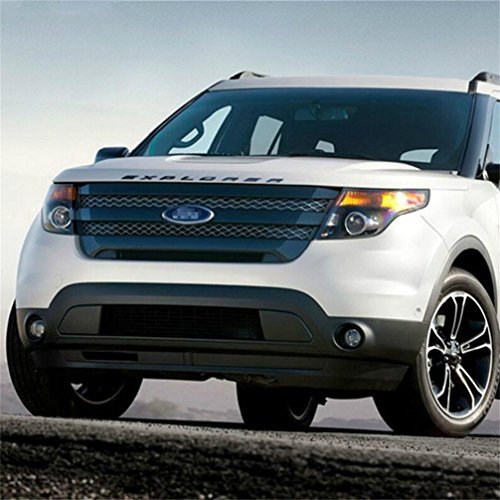 Vesul Glossy Black Hood Letters Emblem Explorer Name Plate Compatible with Ford Explorer 2011 2012 2013 2014 2015 2016 2017 2018 2019