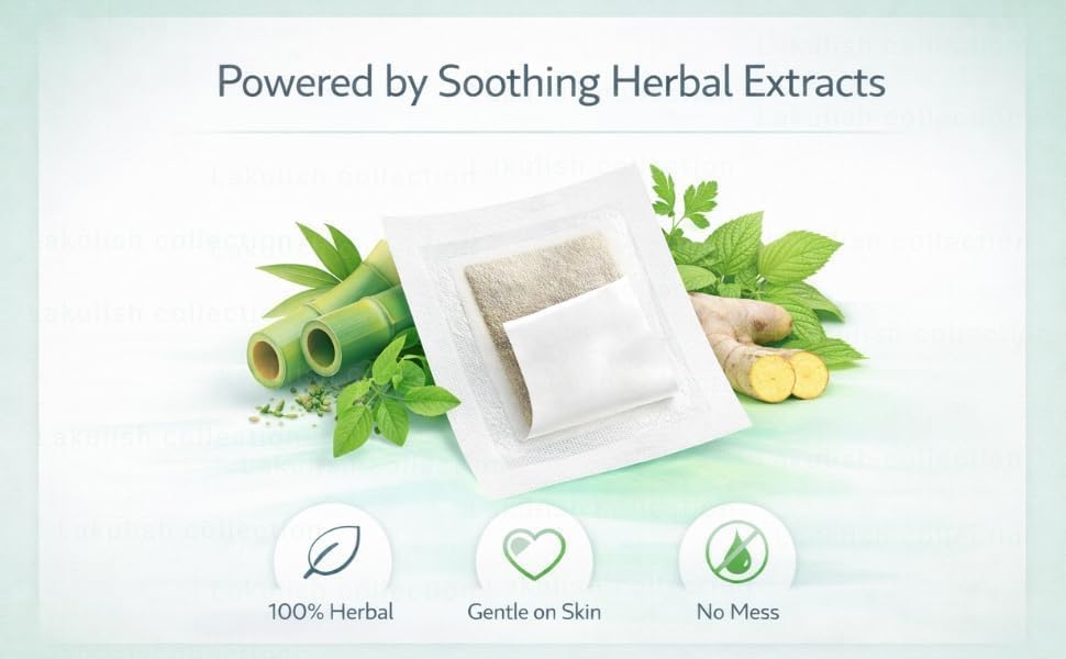 Image of Natural Detox Foot Pads Overnight Cleanse Patch 20 Pieces Herbal Bamboo Vinegar Toxin Relief Adhesive Stickers for Relaxation Sleep Support and Foot Care