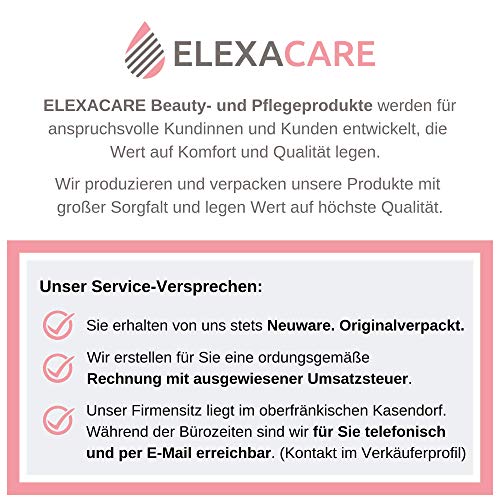 ELEXACARE Lockenkamm, weit gezahnt (ca. 24 cm) - Grobzinkiger Griff-Styler Kamm für Locken und lange Haare