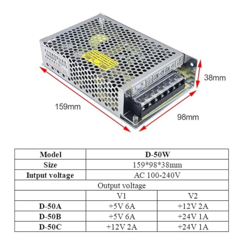 Transformateur SMPS double sortie D-60C, électronique haute stabilité