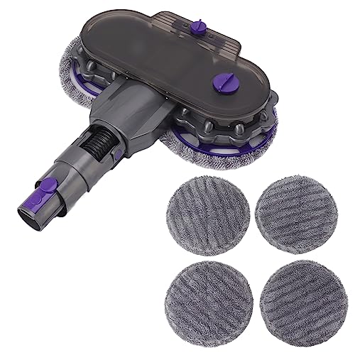 Tnfeeon Fregona Eléctrica Inalámbrica, Fregona Giratoria Eléctrica, Pulidora Giratoria de 180 Grados para Madera Dura, Suelos de Baldosas, Limpieza Silenciosa y Encerado