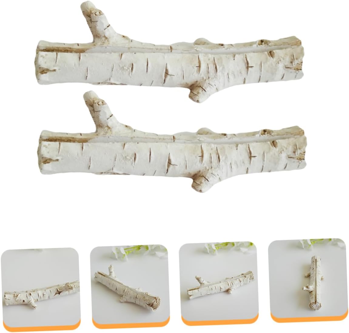 GLEAVI 2 Pcs Branch Shape Mini Photo Clips Cute Resin Desktop Message Holders for Memo Table and Photo Display for Home and Office Decoration