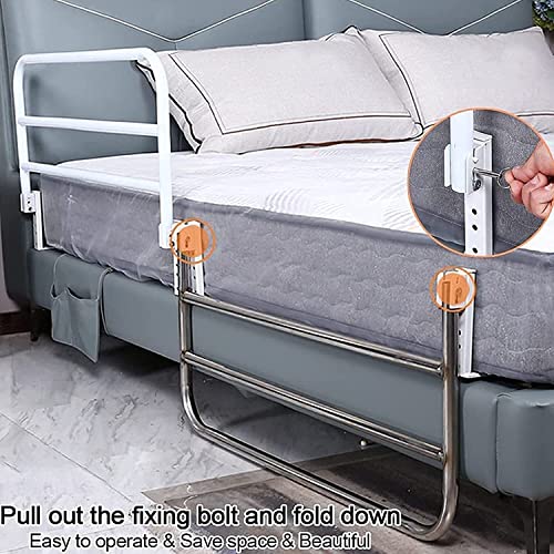 Bed-Rails-for-Elderly-HomeHospital-Care-Safety-Bed-Rail-for-Adults-Foldable-Bedside-Handrail-Grab-Bar-Anti-Fall-Assistive-Mobility-Devices-for-Handicap-Size-90cm10cm-base-130cm10cm-base