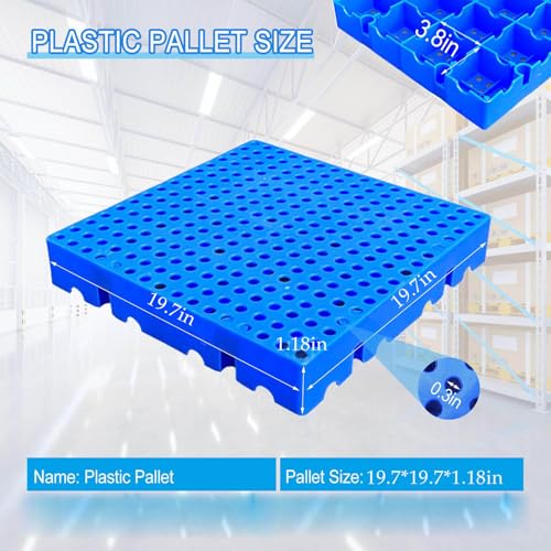Pallet di plastica per stoccaggio del seminterrato, pallet annidabile impermeabile leggero per il garage ed il supermercato.