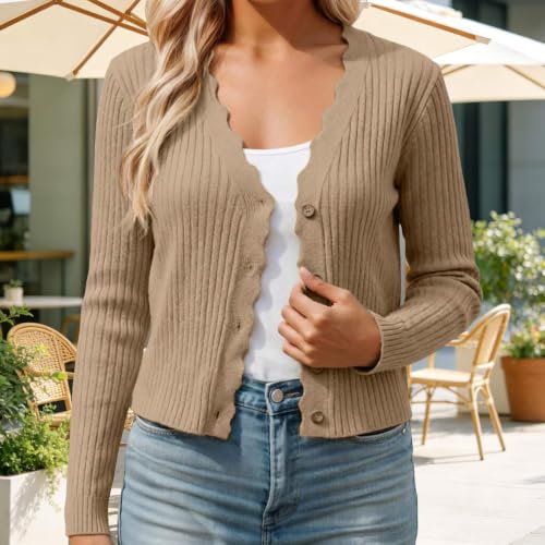 Cardigan Sweaters for Women Lightweight Open Front Knit Bolero Shrug - image 3
