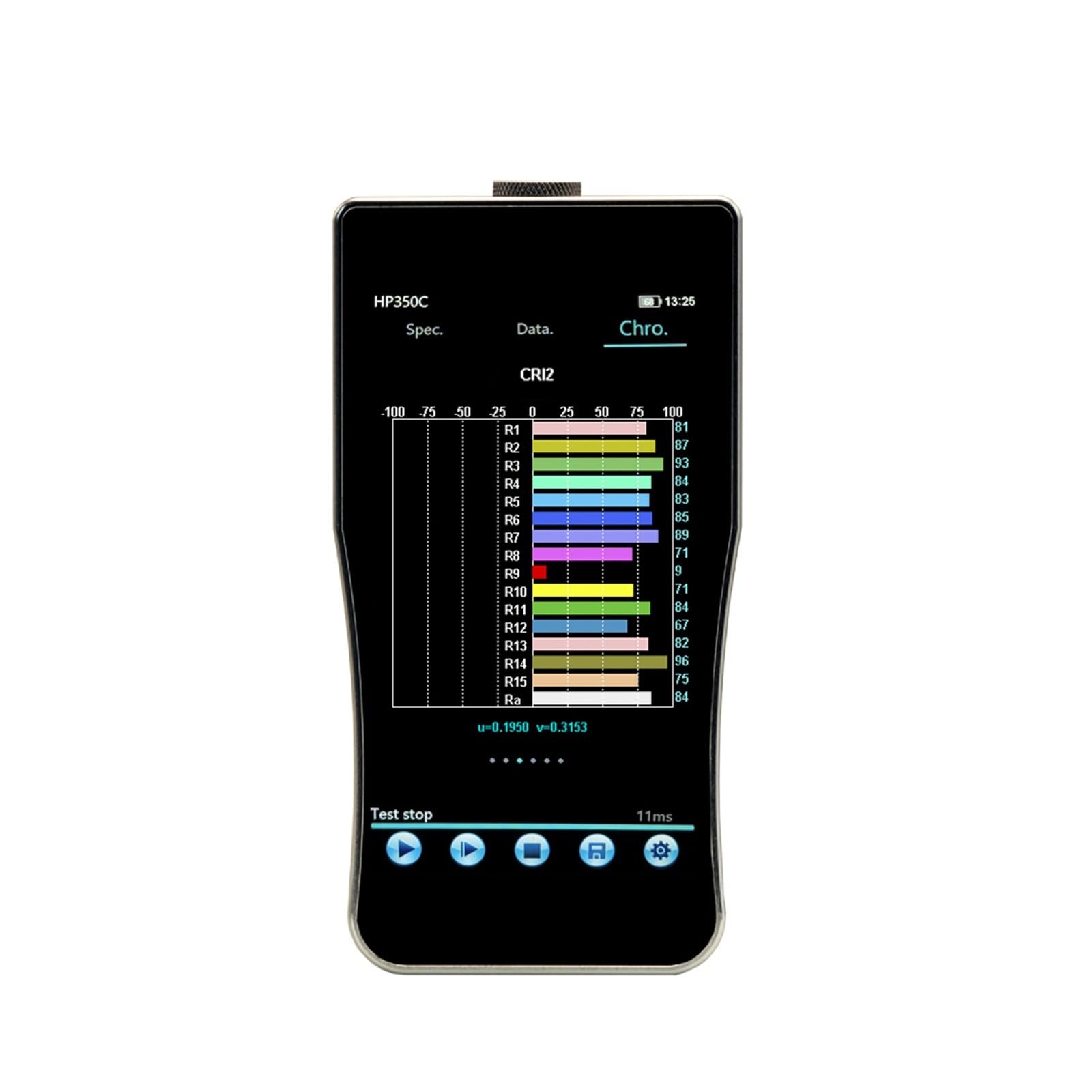 Espectrofotómetro, Espectrómetro Infrarrojo Portátil HP350C 380-780nm CCT CRI Lux Probador Iluminómetro Fotografía Fotómetro