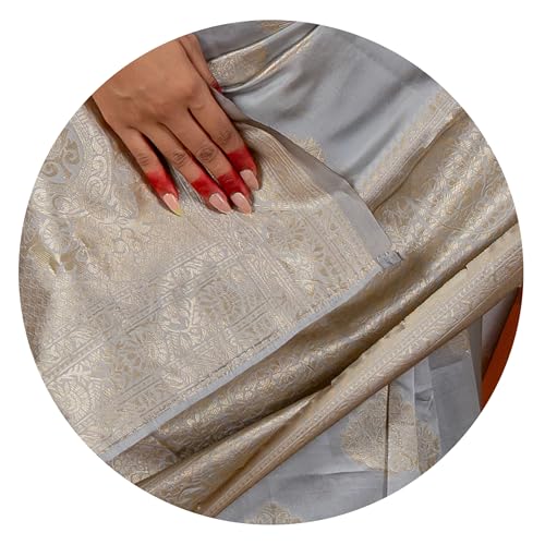 Image of Subham Saree for Woman Silk Cotton Kanjivaram | Soft Easy to Drape Daily Wear Sari with Blouse Fabric