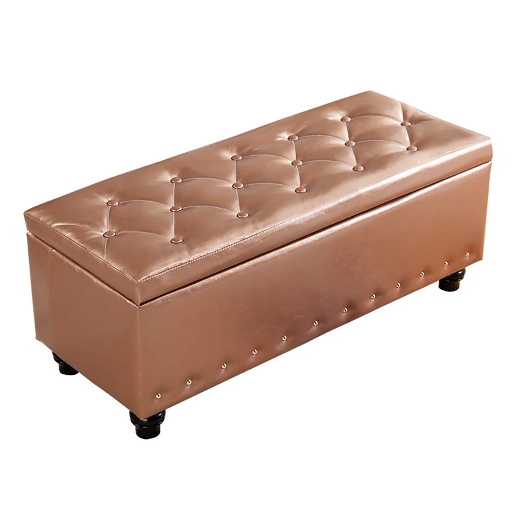 Tabouret de lit long et banc de rangement au design minimaliste épuré