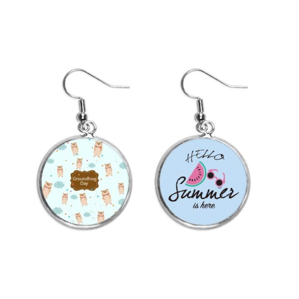 Pendientes de sandía de verano para lóbulo joyería frutal estilo Canadá 5