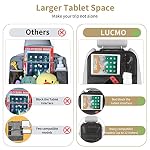 Car Backseat Organizer with Foldable Tablet Holder, Black - Image 3