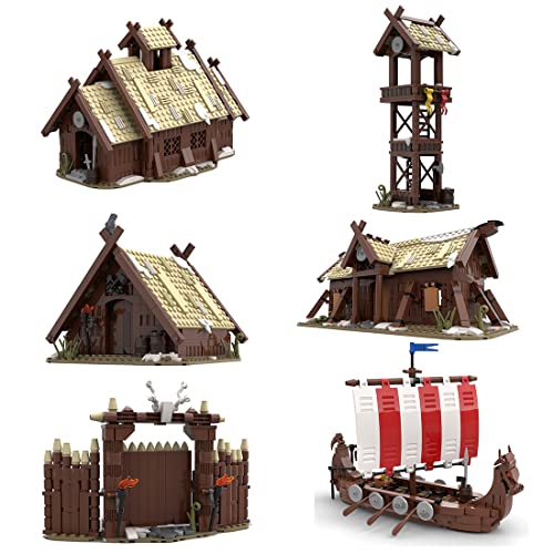 JYFLY Juego de construcción de bloques de construcción para casa de Medieval, modelo modular de casa compatible con edificios Lego Cover