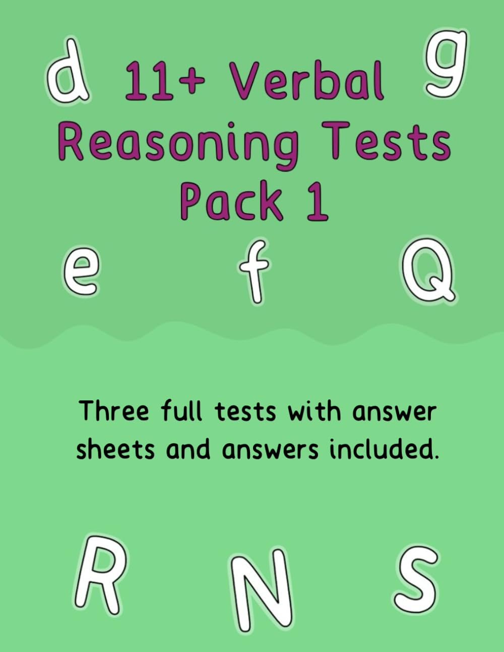 11+ Verbal Reasoning Test Papers Pack 1 3 full tests with answer