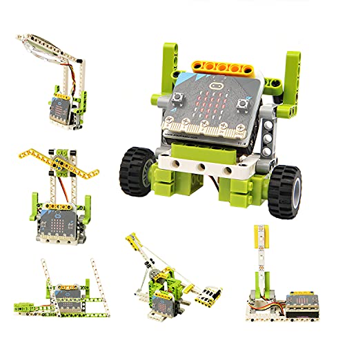 Image of ELECFREAKS microbit Ring:bit 6-in-1 Starter Kit, Programmable Makecode Coding Learning Kit with 200+ Building Blocks(Without Micro:bit)