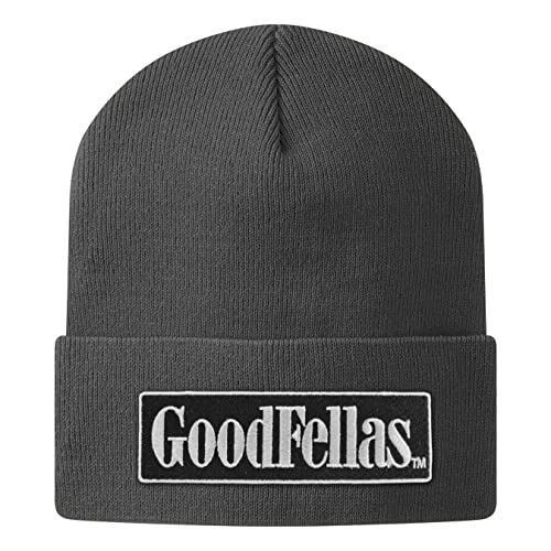 Beanie Goodfellas bonnet noir en maille vêtement hiver officiel