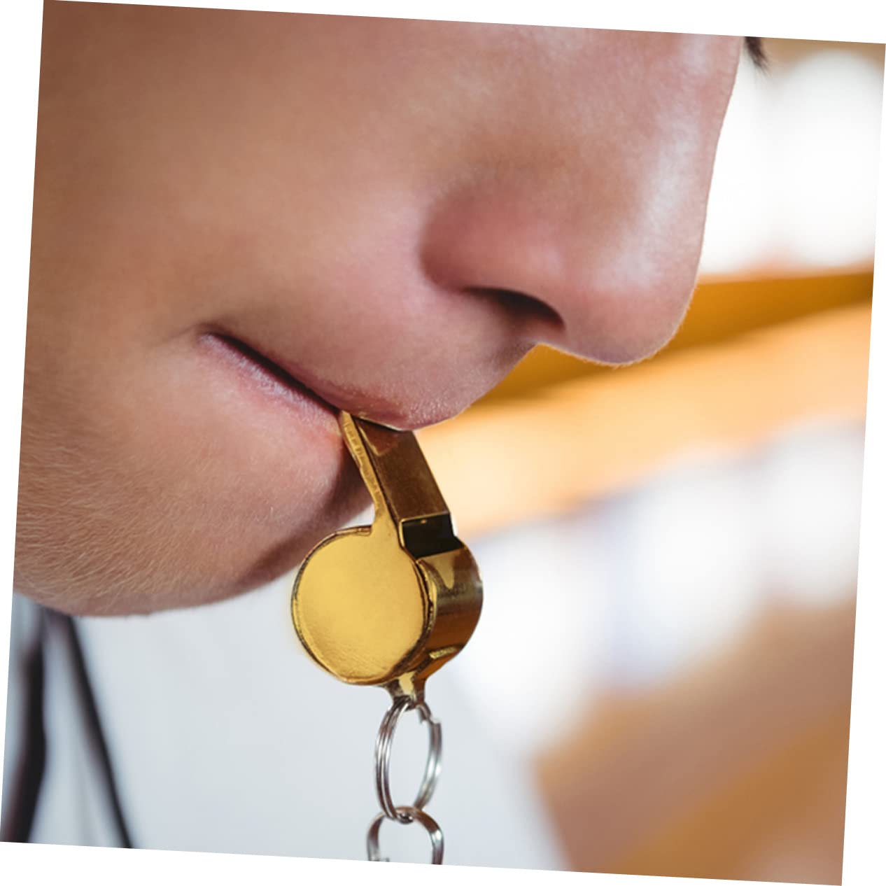 ibasenice 4pcs Emergency Whistle Multi-use Outdoor Survival Whistle Lanyard for Hiking Sports Camping