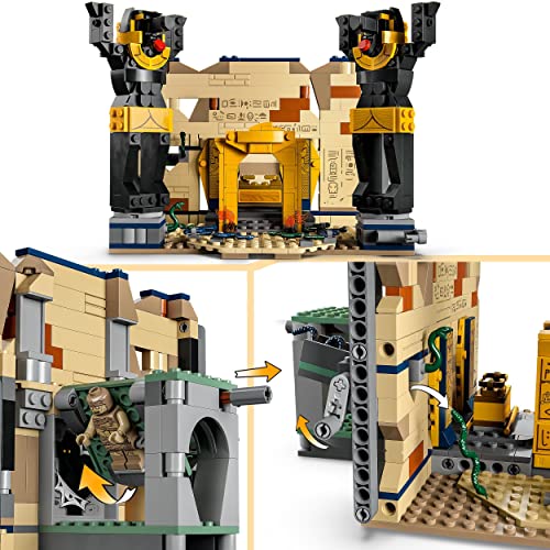 Indiana Jones Fuga dalla Tomba Perduta, Gioco per Bambini e Bambine da 8 Anni in su con Tempio da Costruire e Minifigure della Mummia, Set I Predatori dell'Arca Perduta, Idea Regalo 77013 - Lego - Immagine 4