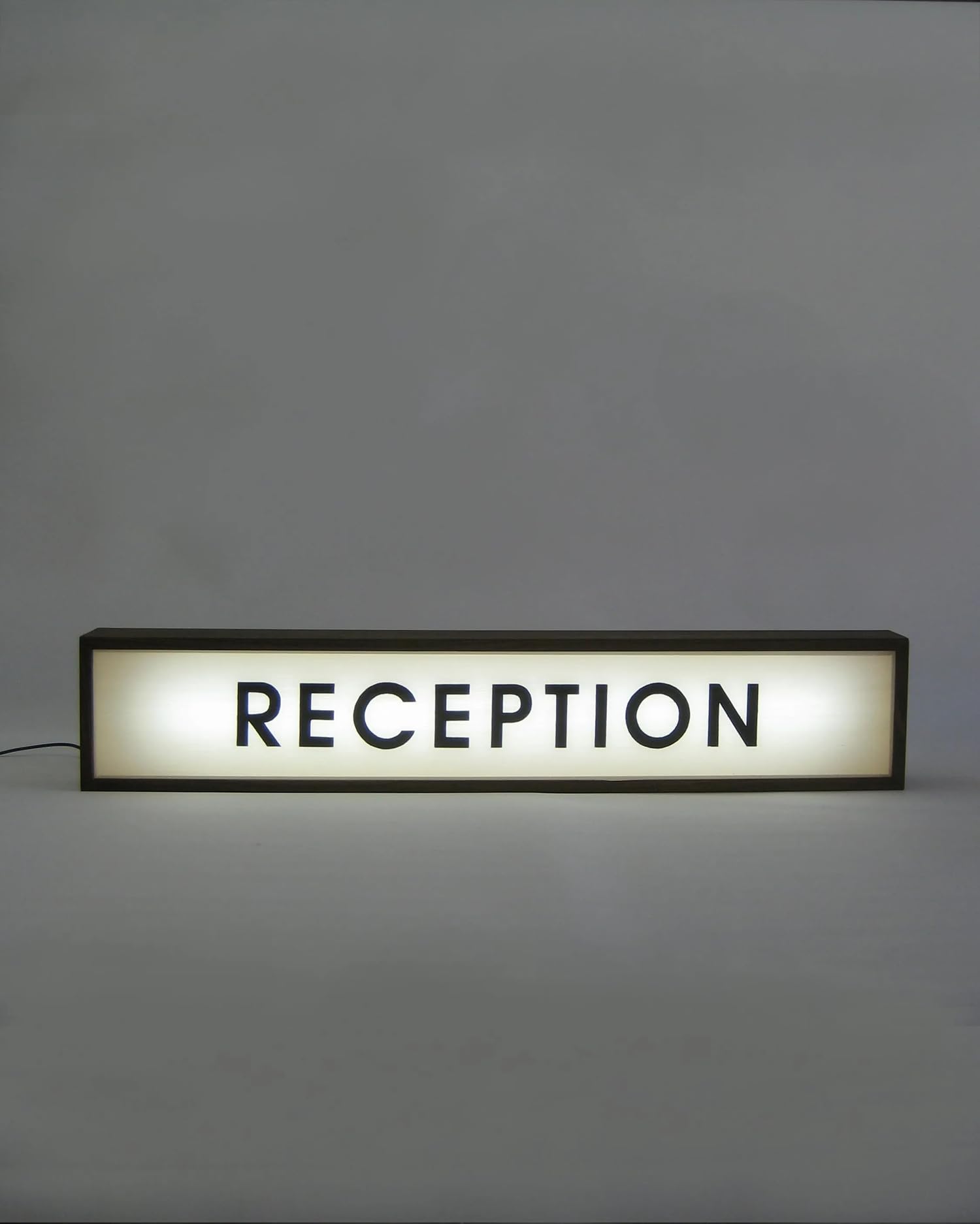 RECEPTION RGB LED Neon Lightbox with Remote Control Wall Mountable Pulsing Studio Warning Sign Illuminated Lights Sign for Cinema Libraries Cafes Home Wall Decor USB Powered