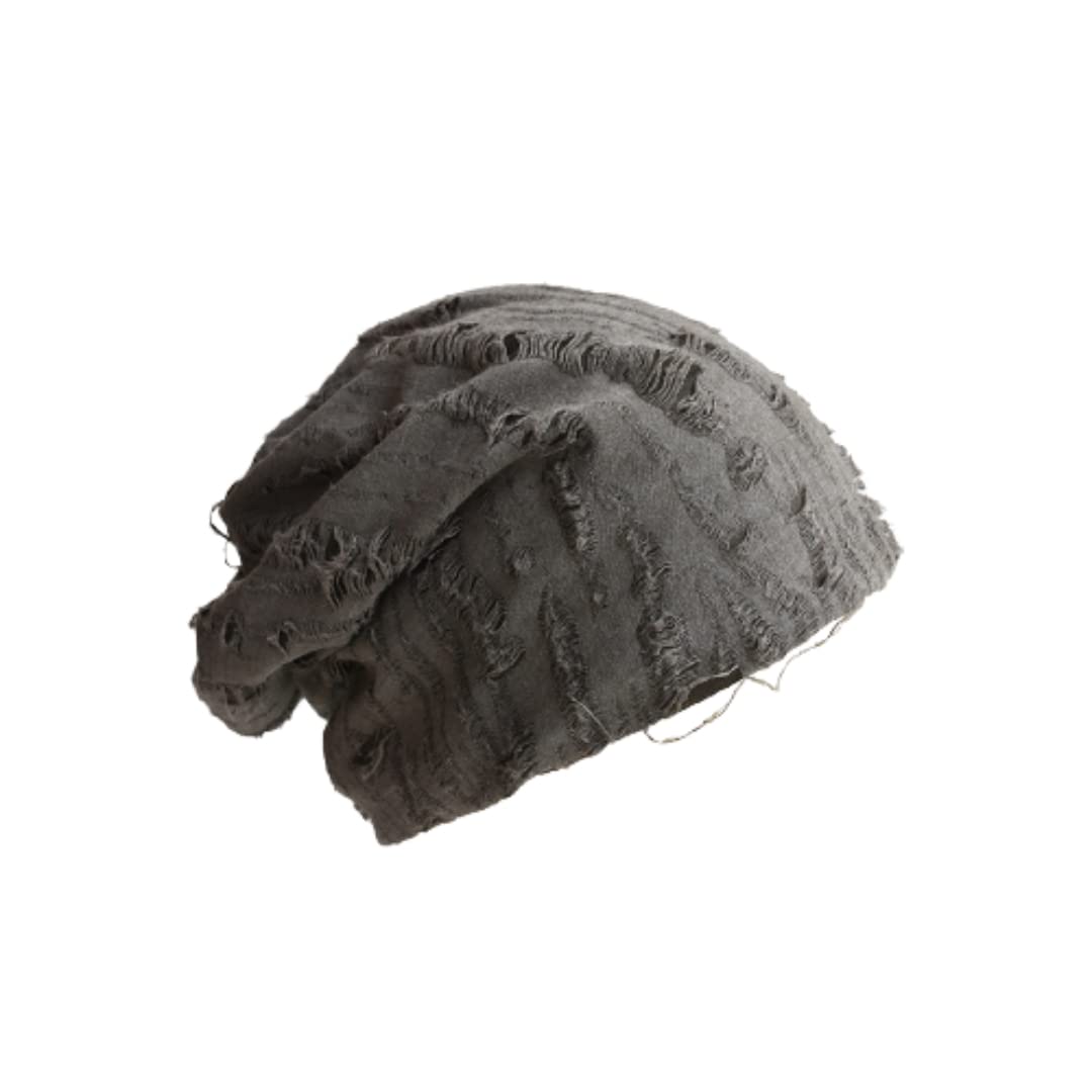 DicusphKnit Broken Hole Hat for Women Vintage Beanies Women Grunge Goth Beanies Hat Y2K Accessories Slouchy Beanies for Women