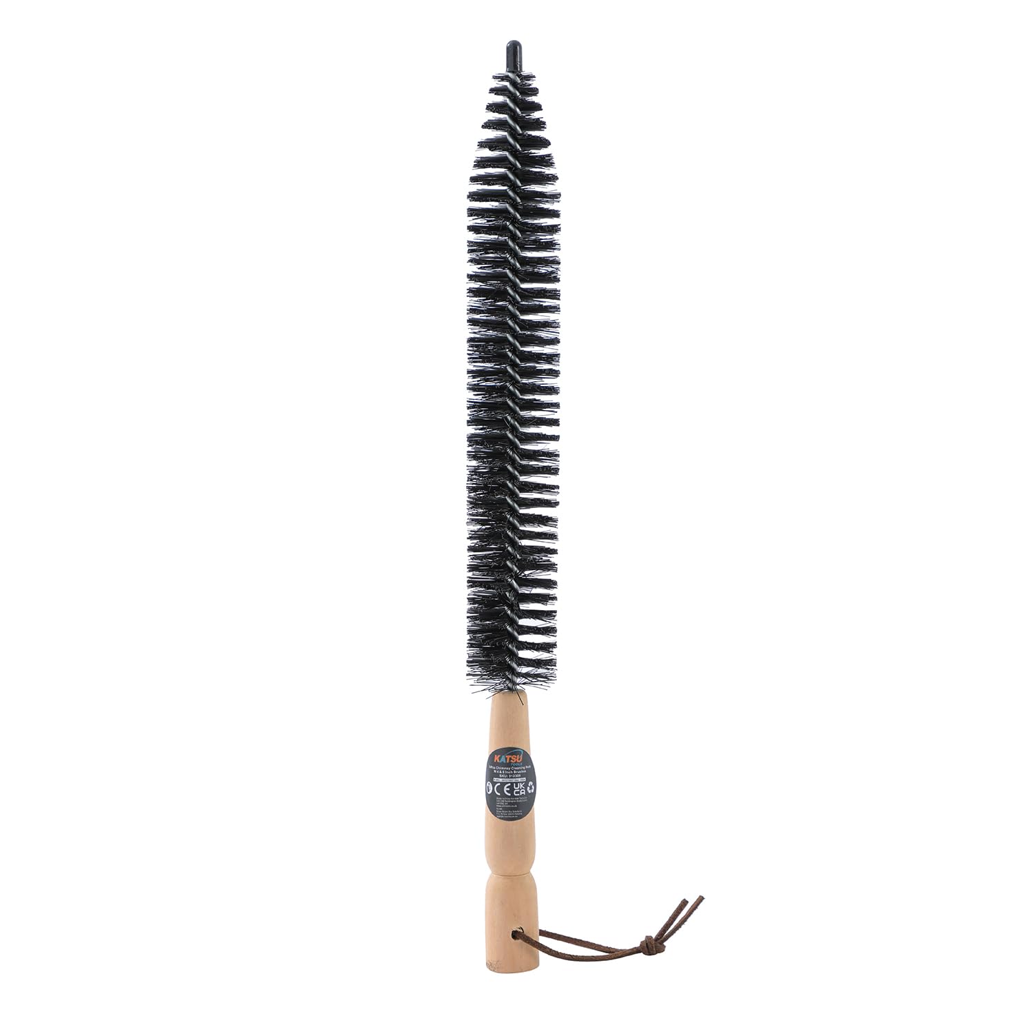 KATSU Tools Kit di 24 spazzole per la pulizia del camino con aste flessibili da 45,7 x 40,6 cm + testina da 10,2 cm e 15,2 cm + spazzola lunga in legno + borsa portaoggetti, strumenti di pulizia per