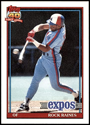 1991 Topps #360 Tim Raines Montreal Expos (Baseball Card) NM/MT Expos