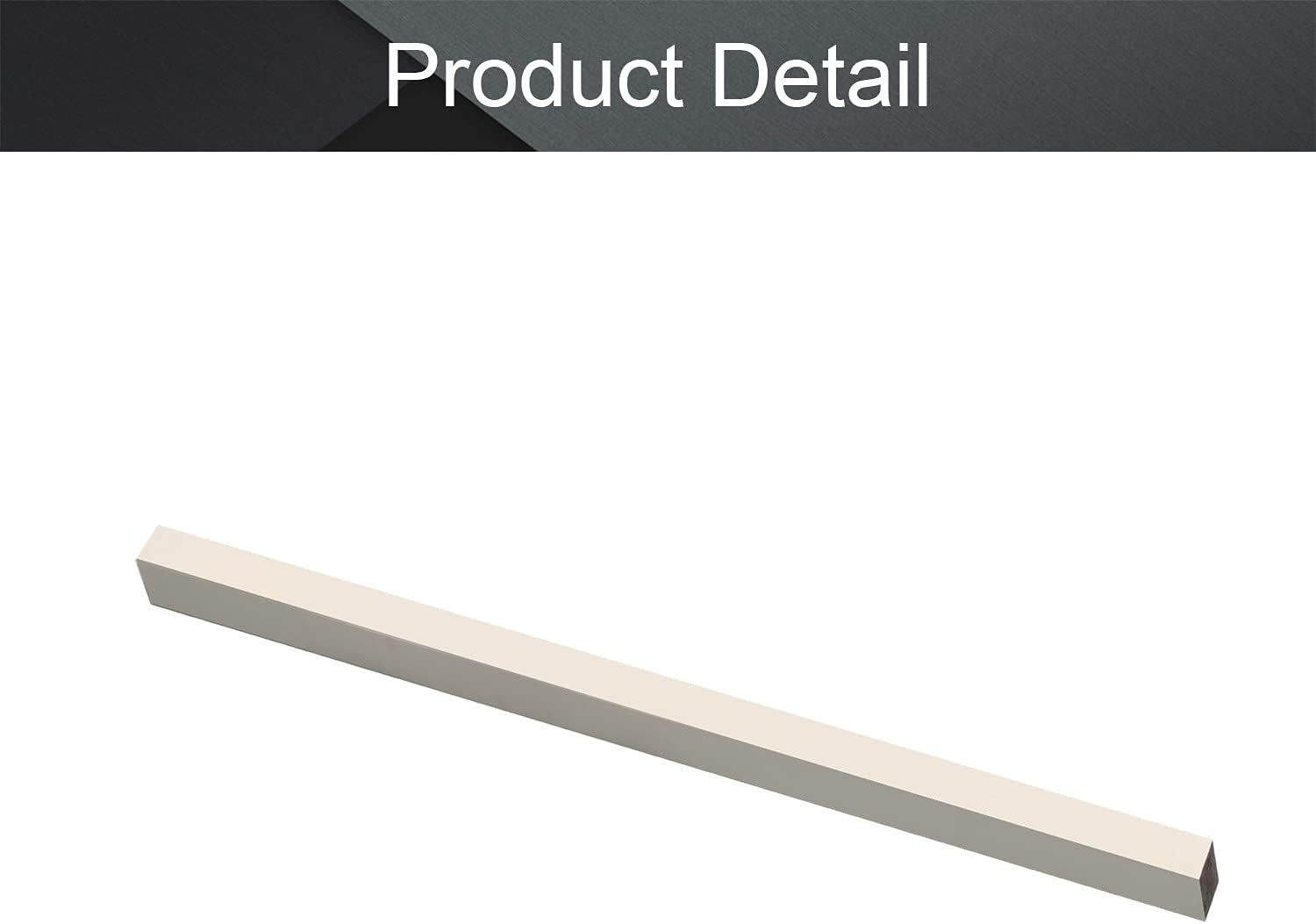 Utoolmart HSS Lathe Tool Bit 10mm x 10mm x 200mm Square Lathe Turning Tool Blanks High Speed Steel Rectangular Fly Cutter Mill Blank 1pcs