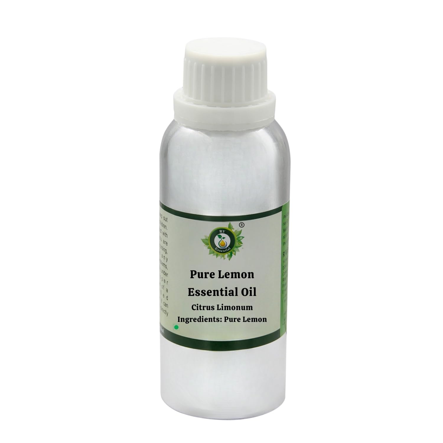 R V Essential Pura esencial de limón Aceite de 1250ml (42 oz)- Citrus limonum (100% puro y natural de Grado Terapéutico) Pure Lemon Essential Oil