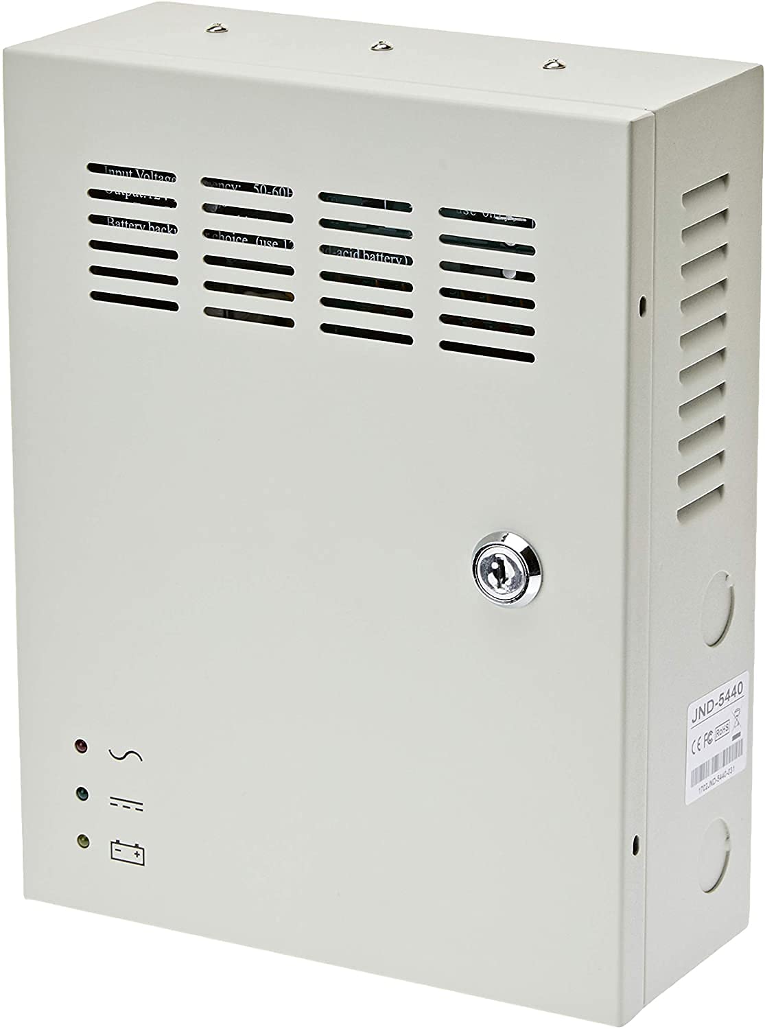 Jandei – Alimentatore 220V-12Vdc 5A carica batteria 9 uscite armadio
