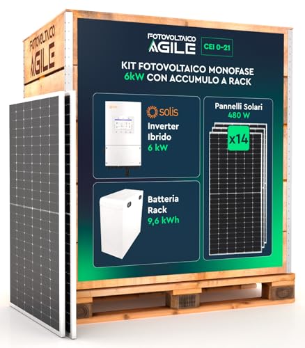 KIT Pannelli Solari 6,72 kWp + Inverter Ibrido Solis 6