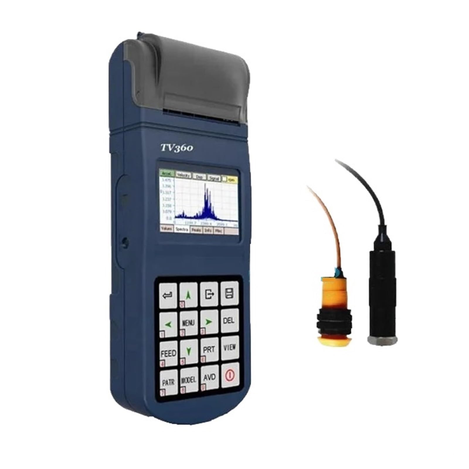 Gqnblvhzupdm One Color Vibration Tester Tv360 Portable Vibration Meter,Digital Vibrometer Analyzer For Long-Term Use