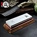 MITSUMOTO SAKARI Japanese Knife Sharpening Stone, Professional Double-Sided Whetstone 1000/3000 Grit, Kitchen Knife Sharpener Stones with Non-Slip Wooden Seat