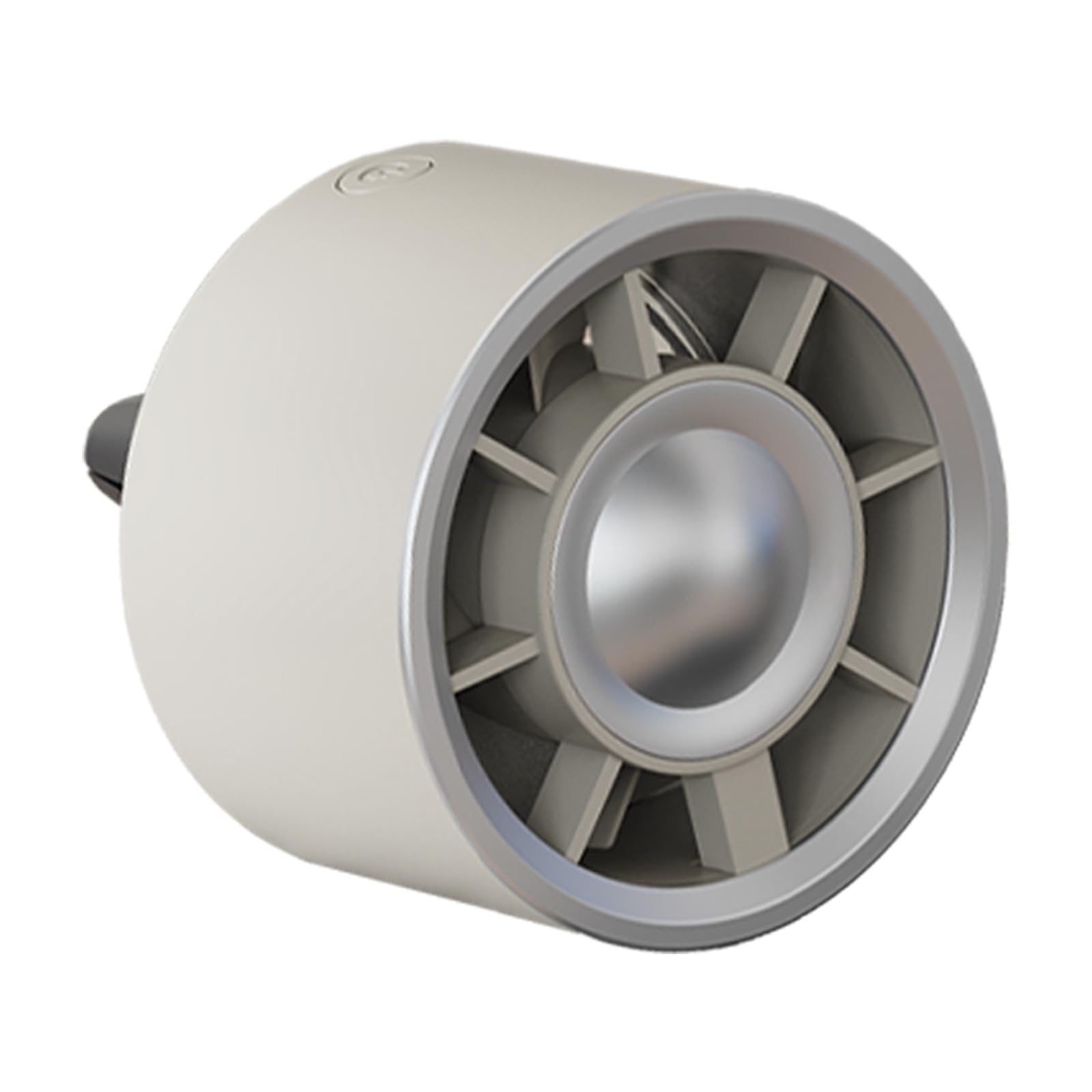Ventilador USB portátil para coche con clip y luces LED de colores