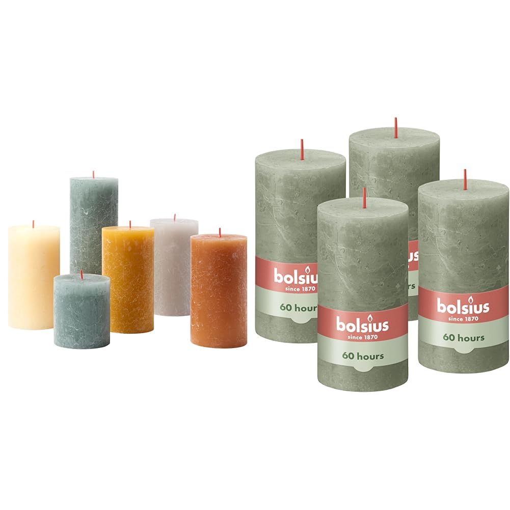 Coffret cadeau de bougies rustiques Bolsius à offrir pour illuminer les fêtes et soirées