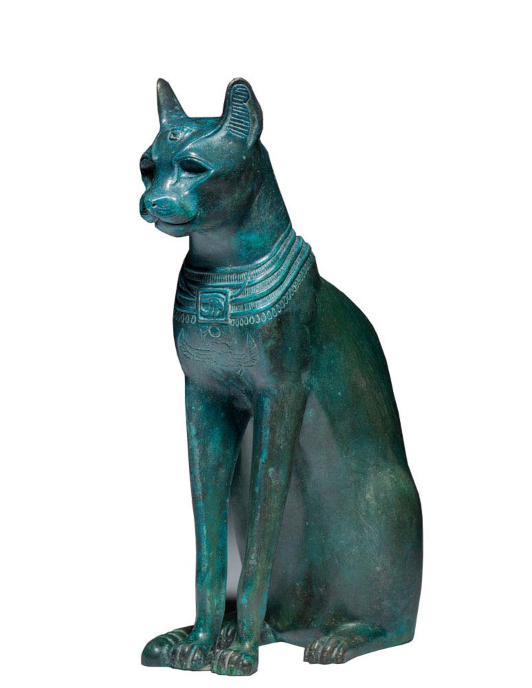 Amazon.co.jp: 古代エジプトの猫の彫像、猫神ベスト装飾古代の
