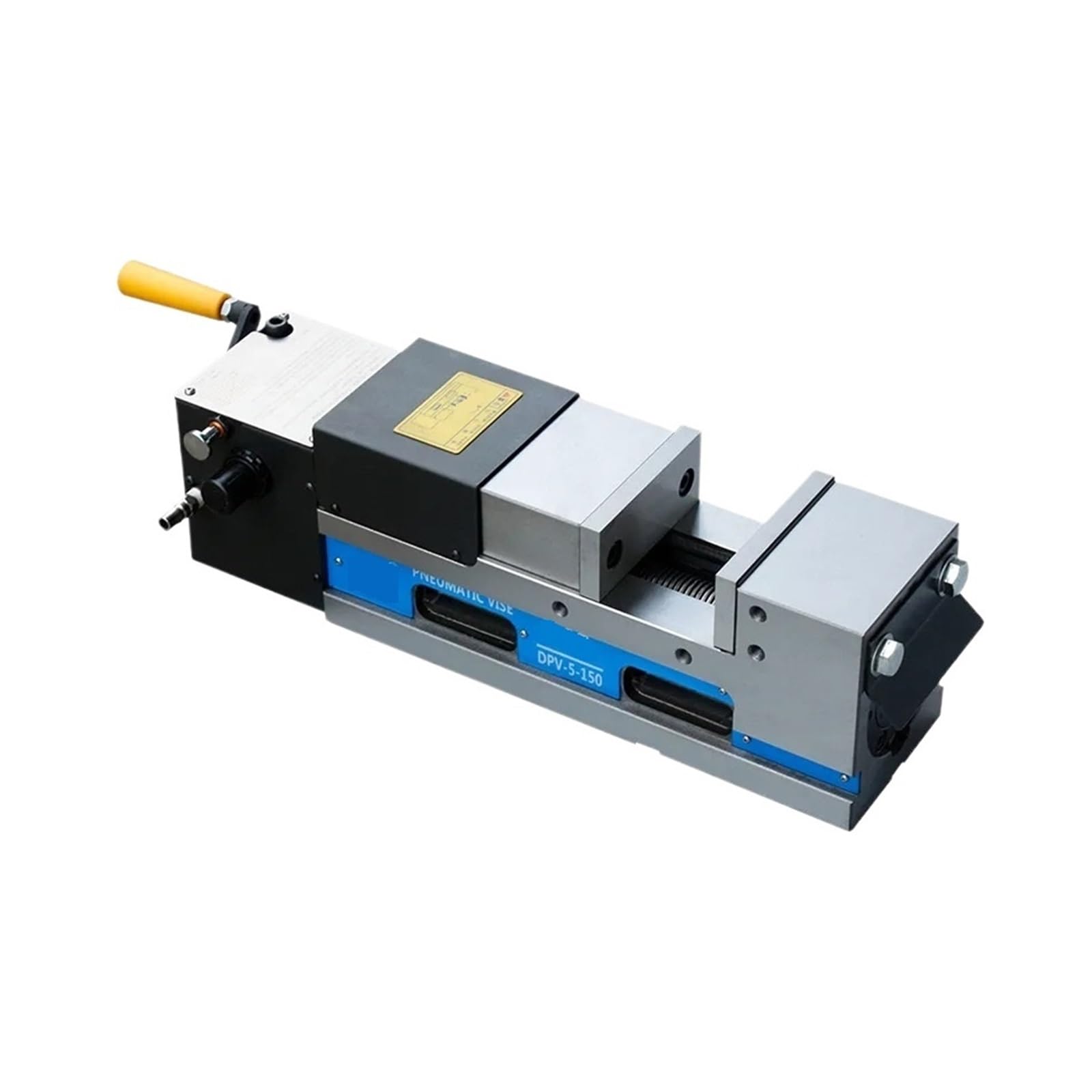 Pneumatic Hydraulic Flat Pliers - Right Angle Double Opening Vise for Machines(DPV-6in 0-180mm)